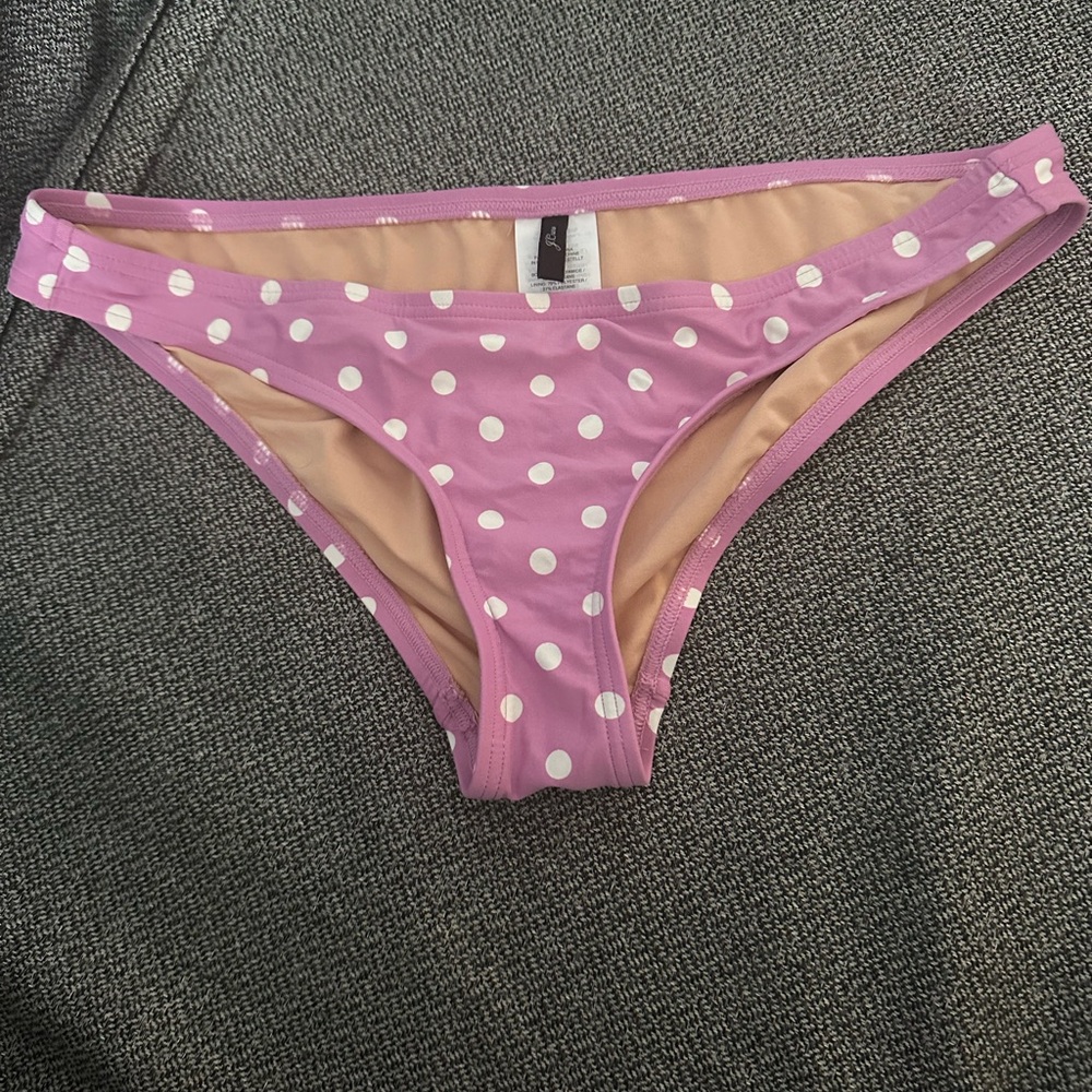 J. Crew polka dot bikini bottoms - size small